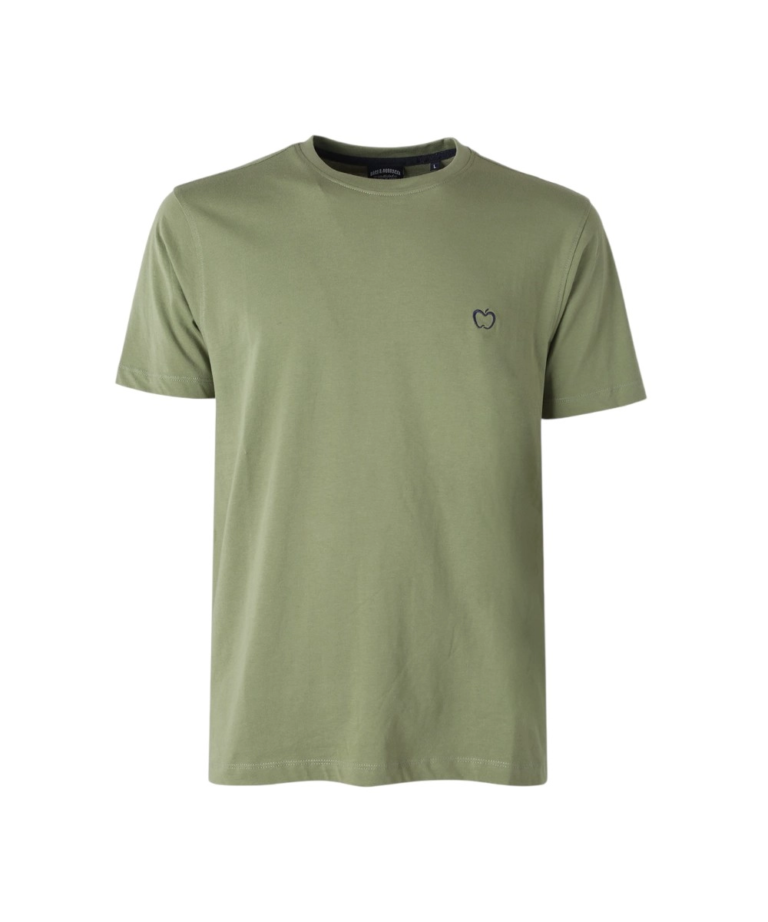 Baci & Abbracci - Ανδρικό T-shirt Crew Neck with Logo BAM3381-SALVIA Πράσινο Ανοιχτό