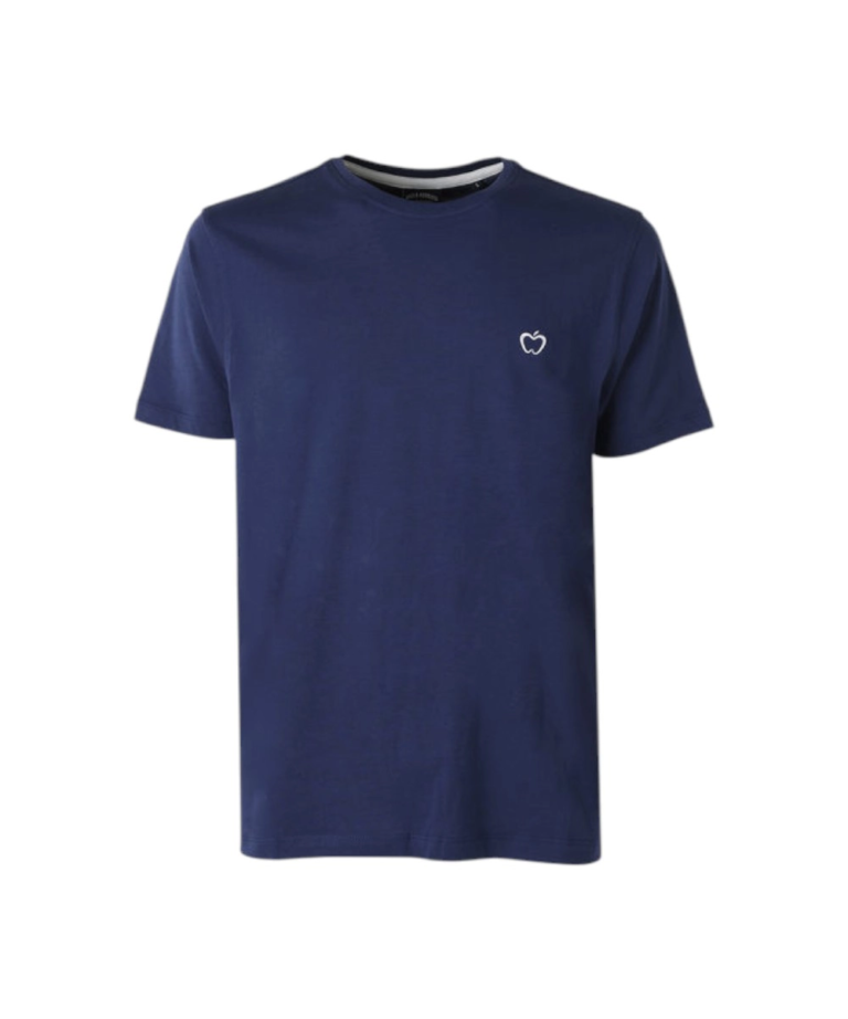 Baci & Abbracci - Ανδρικό T-shirt Crew Neck with Logo BAM3381-INDACO Μπλε