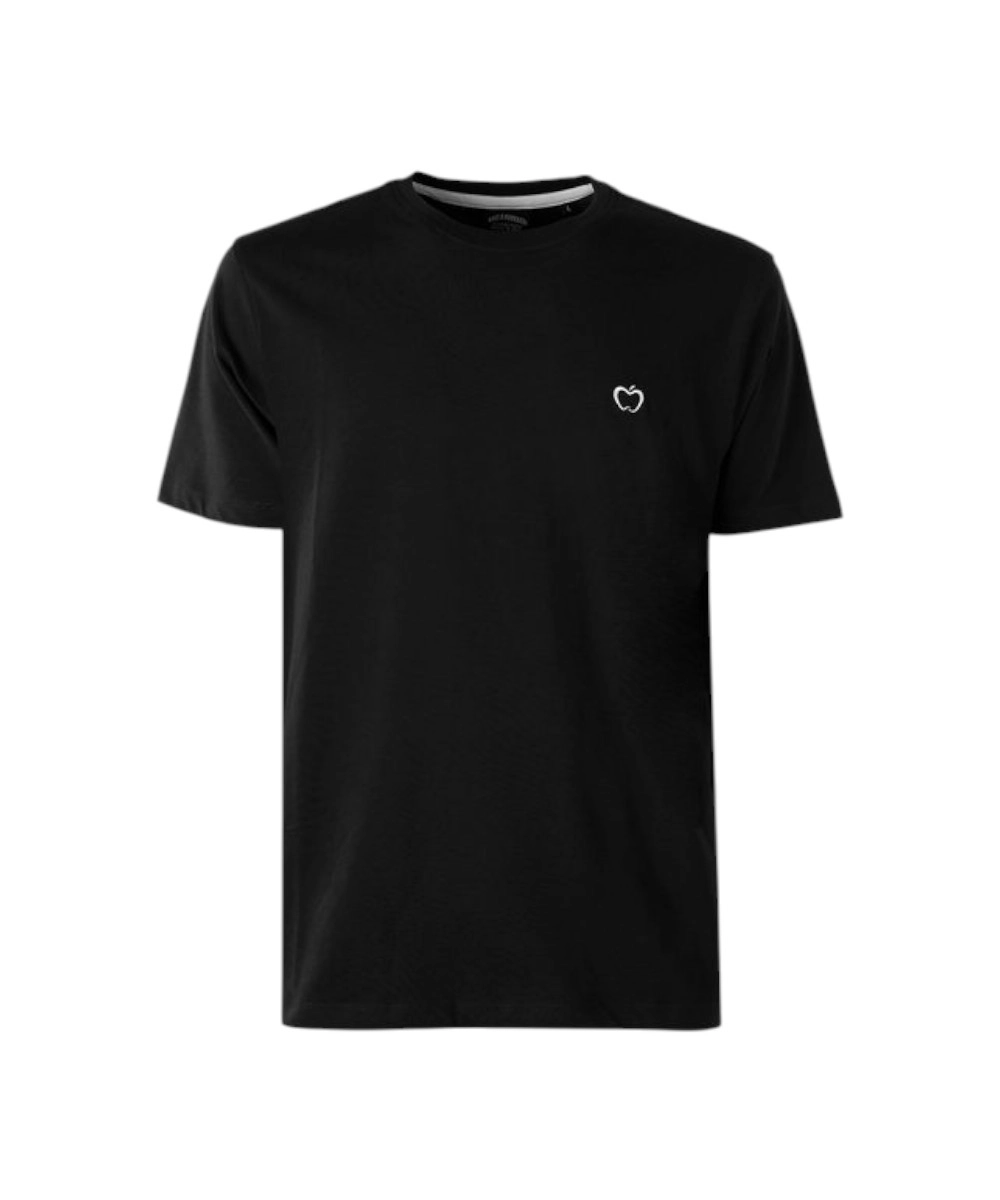 Baci & Abbracci - Ανδρικό T-shirt Crew Neck with Logo BAM3381-NERO Μαύρο