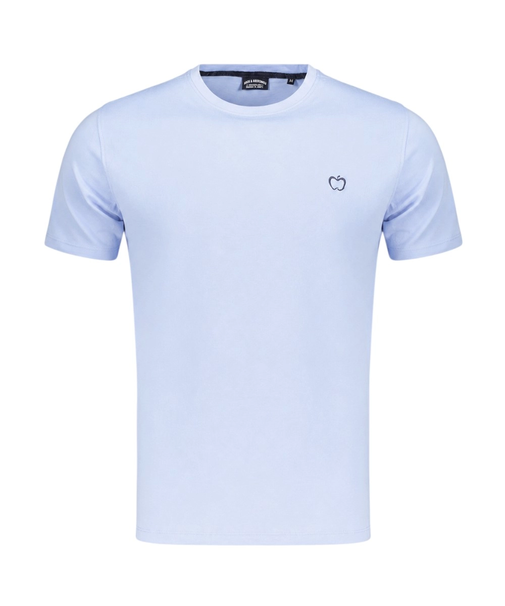 Baci & Abbracci - Ανδρικό T-shirt Crew Neck with Logo BAM3381-POLVER Σιέλ