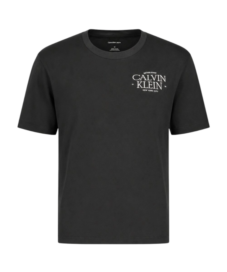 Calvin Klein - Γυναικείο T-Shirt Classic Left Chest Graphic LV047G836G-UB1 Μαύρο