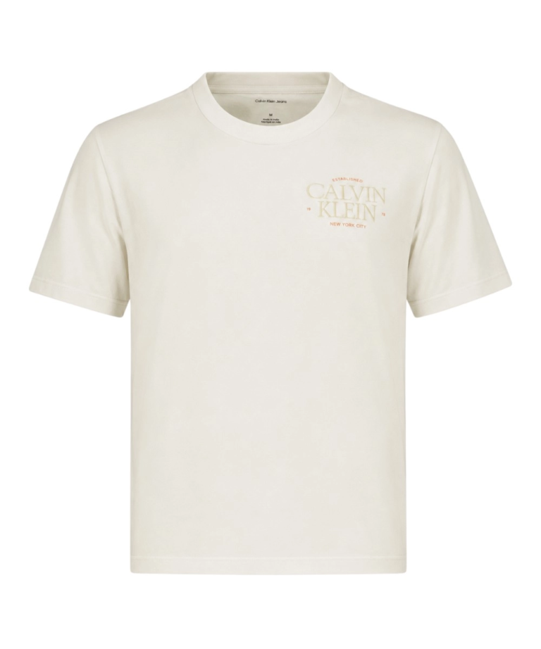 Calvin Klein - Γυναικείο T-Shirt Classic Left Chest Graphic LV047G836G-YAF Λευκό