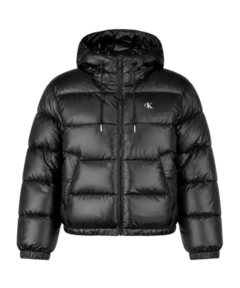 Calvin Klein - Γυναικείο Μπουφάν Lw Short Logo Puffer Jacket LV047G507G-UB1 Μαύρο