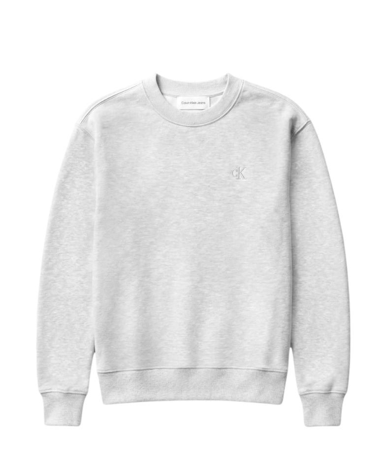 Calvin Klein - Γυναικείο Φούτερ Ls Rlxd Monogram French Terry Cr LV047F223G-P74 Γκρι