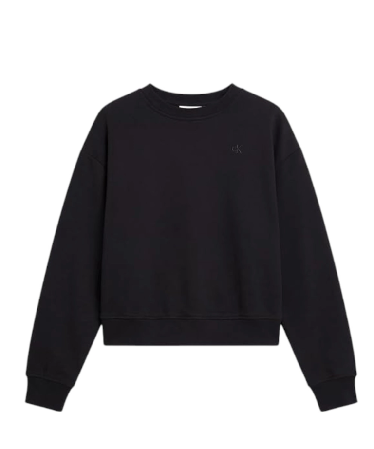 Calvin Klein - Γυναικείο Φούτερ Ls Rlxd Monogram French Terry Cr LV047F223G-UB1 Μαύρο