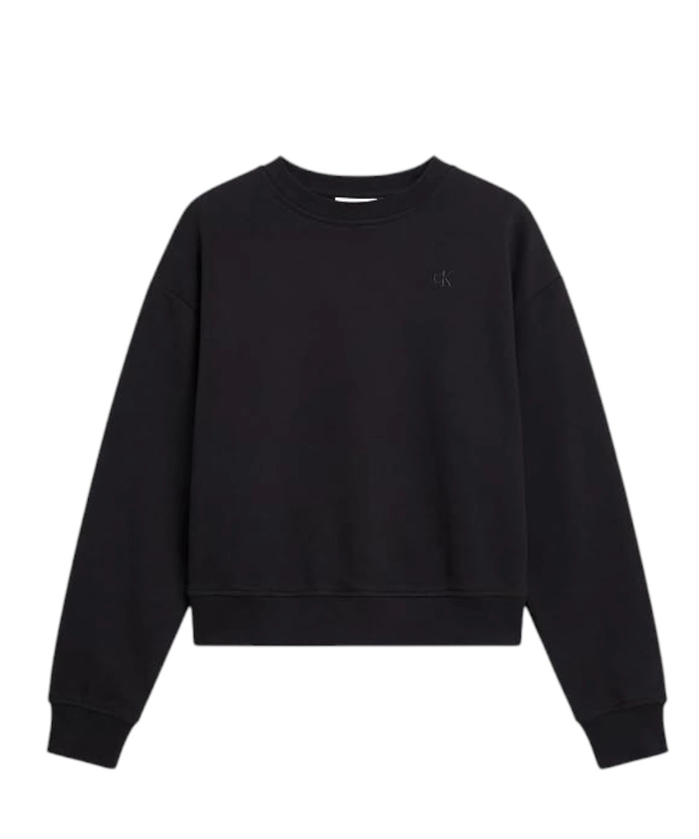 Calvin Klein - Γυναικείο Φούτερ Ls Rlxd Monogram French Terry Cr LV047F223G-UB1 Μαύρο