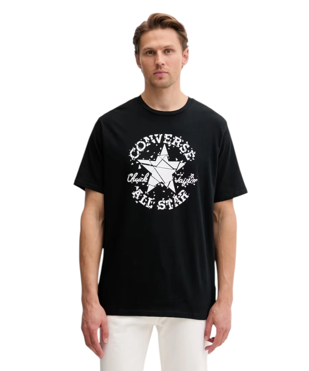 Converse - Ανδρικό T‑shirt Broken Glass CVM6T087-001 Μαύρο