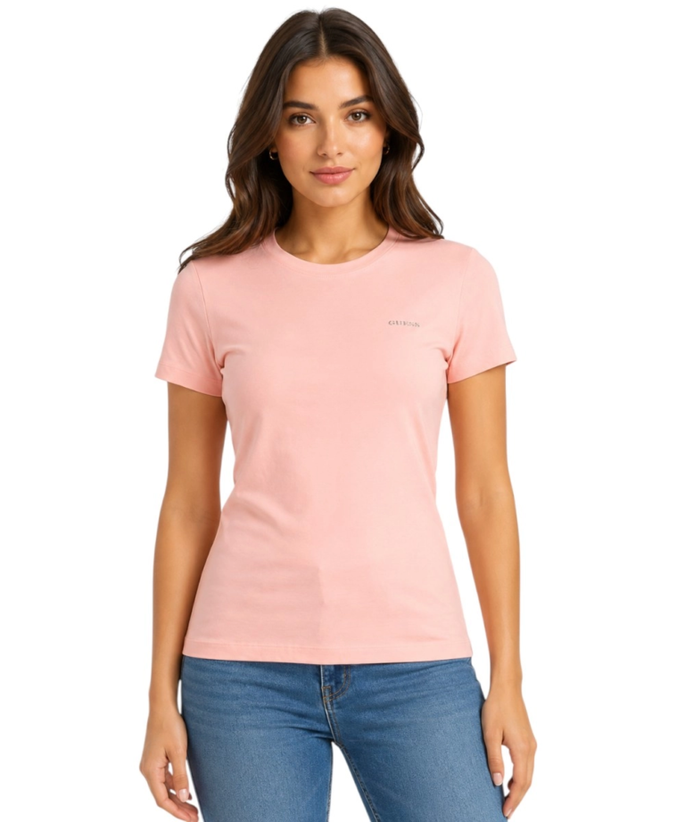 Guess - Γυναικείο T-Shirt Tracey Regular Fit V6RI07J1314-G66R Ροζ