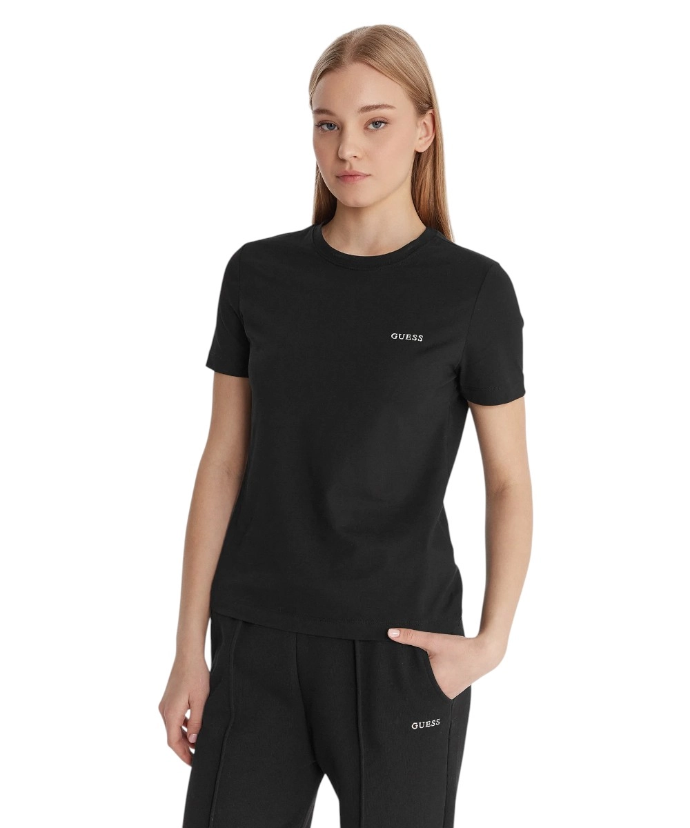 Guess - Γυναικείο T-Shirt Tracey Regular Fit V6RI07J1314-JBLK Μαύρο