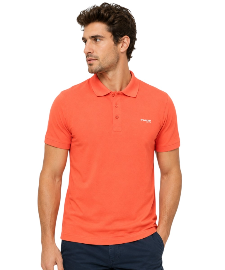 Lotto - Ανδρικό Κοντομάνικο Αθλητικό T-Shirt Polo Athletic Casual LO61520M-1549 Κόκκινο
