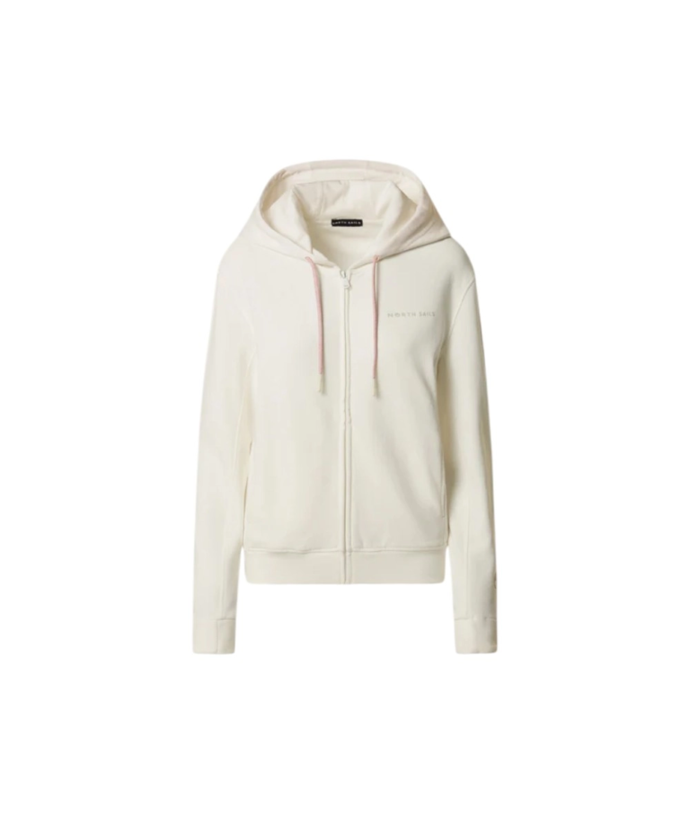 North Sails- French Terry zipper 091241-000-0105 Λευκό