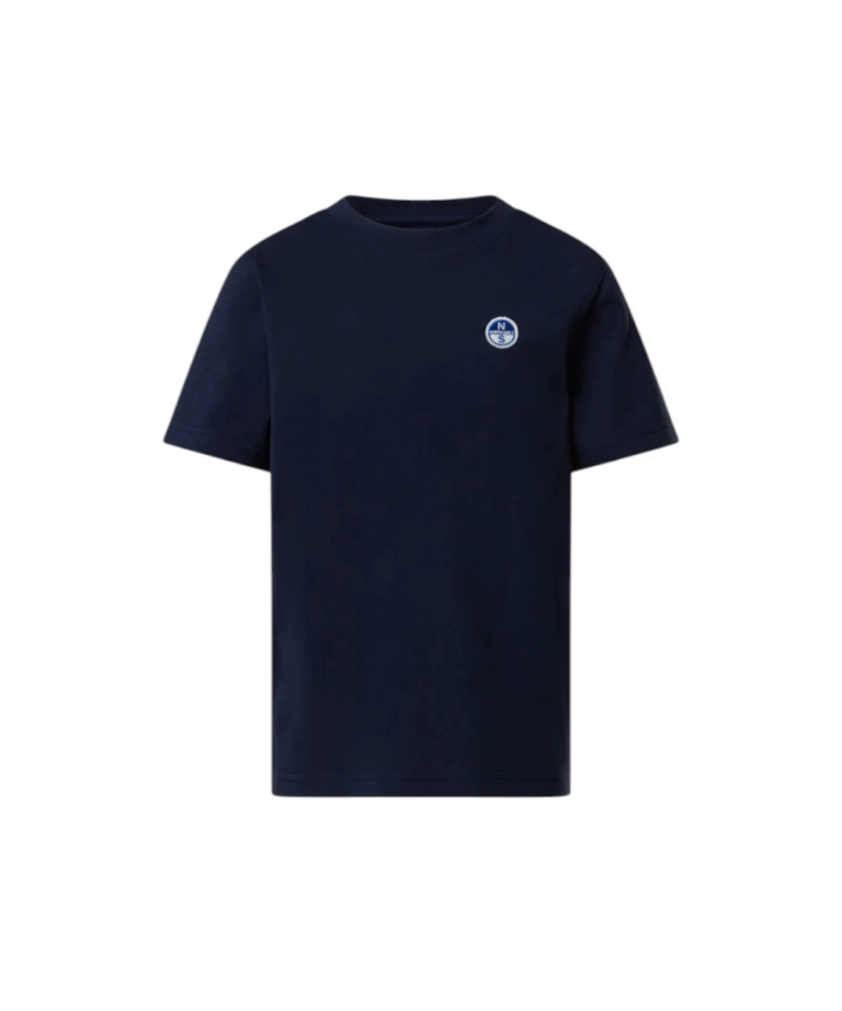 North Sails - Παιδικό Κοντομάνικο Μπλουζάκι T-Shirt Logo Patch 795226-000-0802 Μπλε Ναυτικό