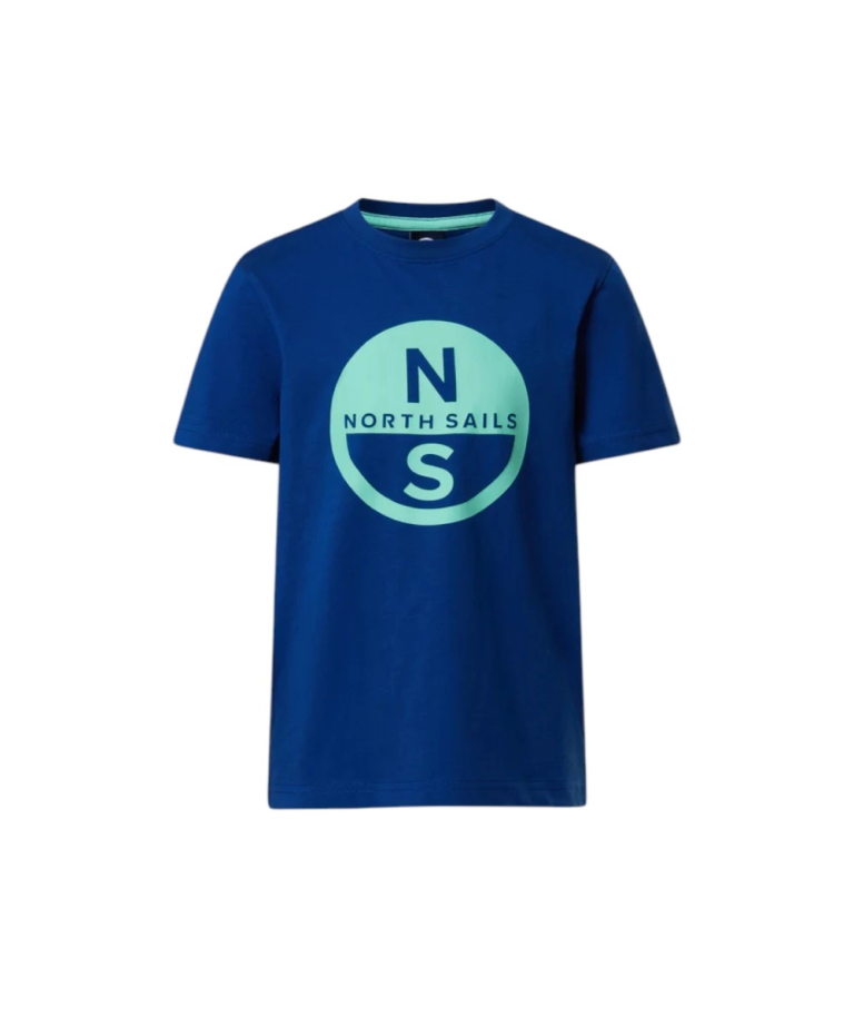 North Sails - Παιδικό Κοντομάνικο Μπλουζάκι T-Shirt Maxi Logo 795225-000-0790 Μπλε