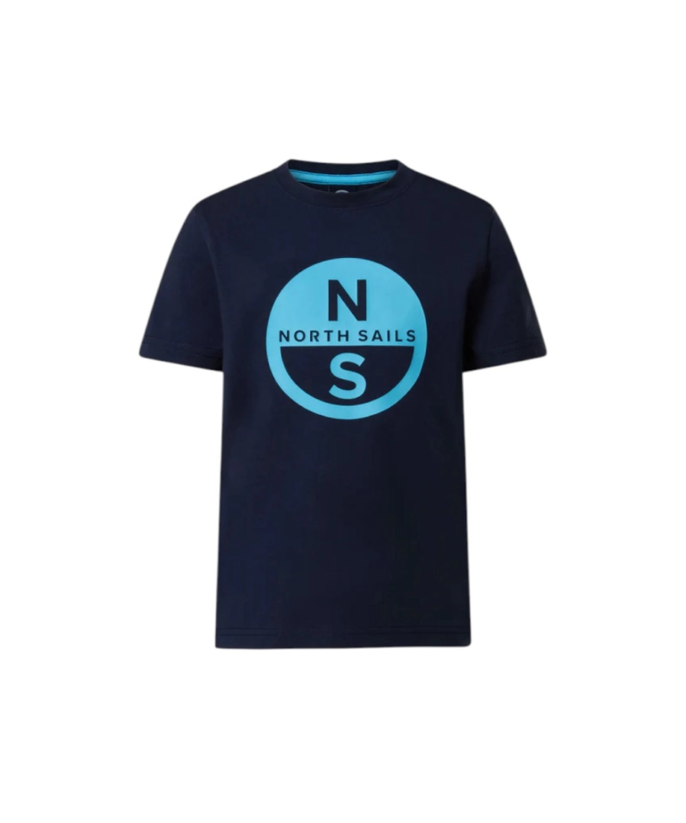 North Sails - Παιδικό Κοντομάνικο Μπλουζάκι T-Shirt Maxi Logo 795225-000-0802 Μπλε Ναυτικό