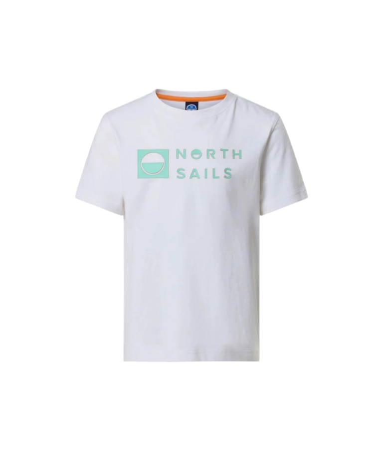 North Sails - Παιδικό Κοντομάνικο Μπλουζάκι T-Shirt Print 795227-000-0101 Λευκό