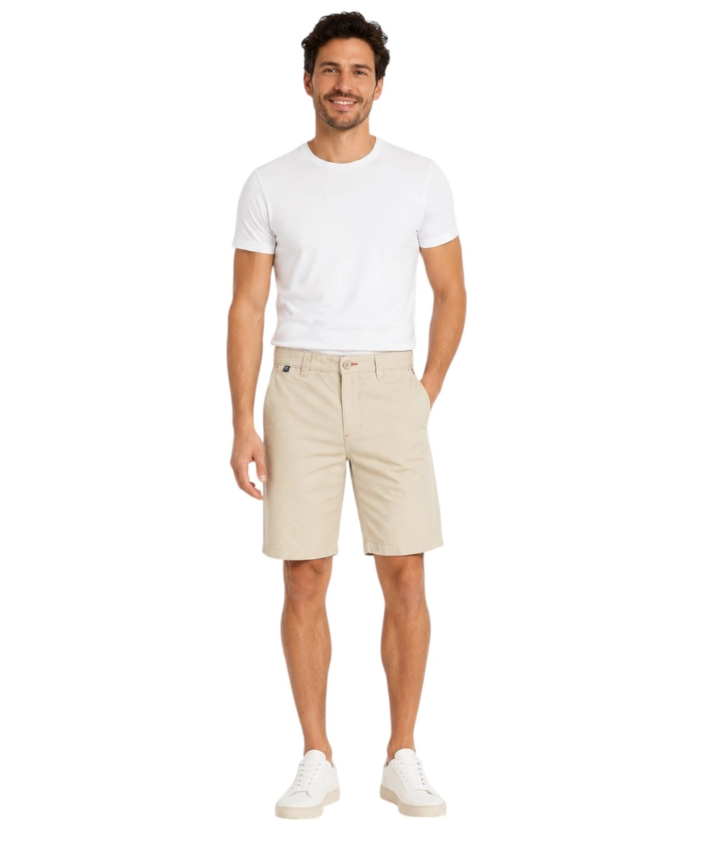 Scuola Nautica Italiana - Ανδρική Βερμούδα Chino 838520-BEIGE Μπεζ