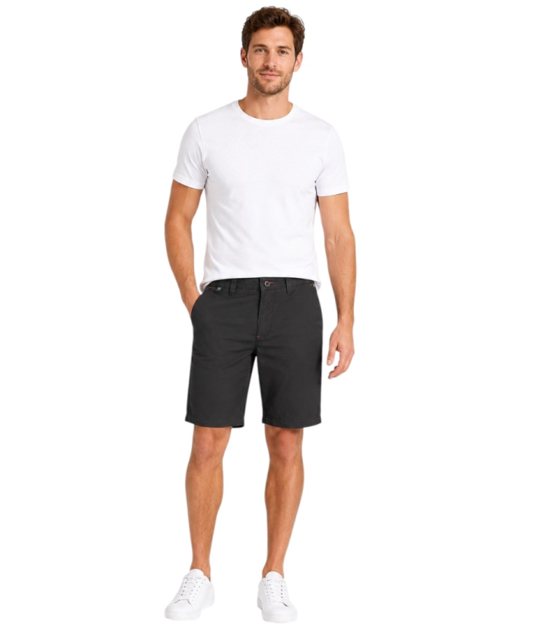 Scuola Nautica Italiana - Ανδρική Βερμούδα Chino 838520-BLACK Μαύρο