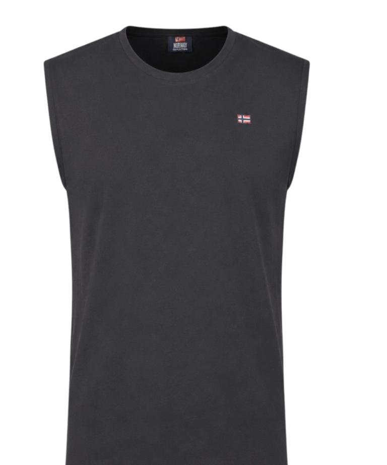 Scuola Nautica Italiana - Ανδρικό T-shirt Αμάνικο 835915-BLACK Μαύρο