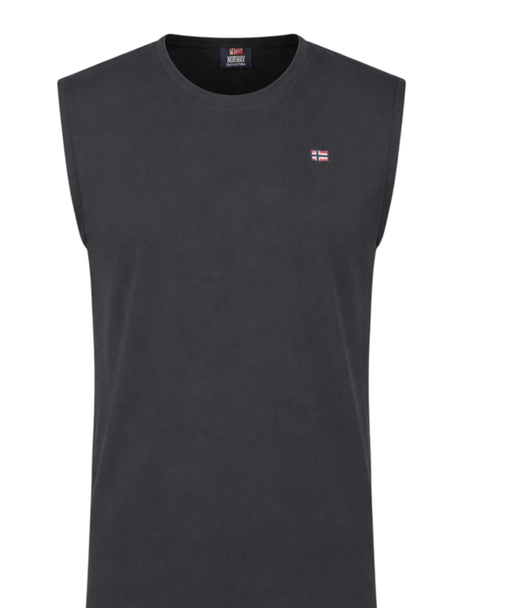 Scuola Nautica Italiana - Ανδρικό T-shirt Αμάνικο 835915-BLACK Μαύρο