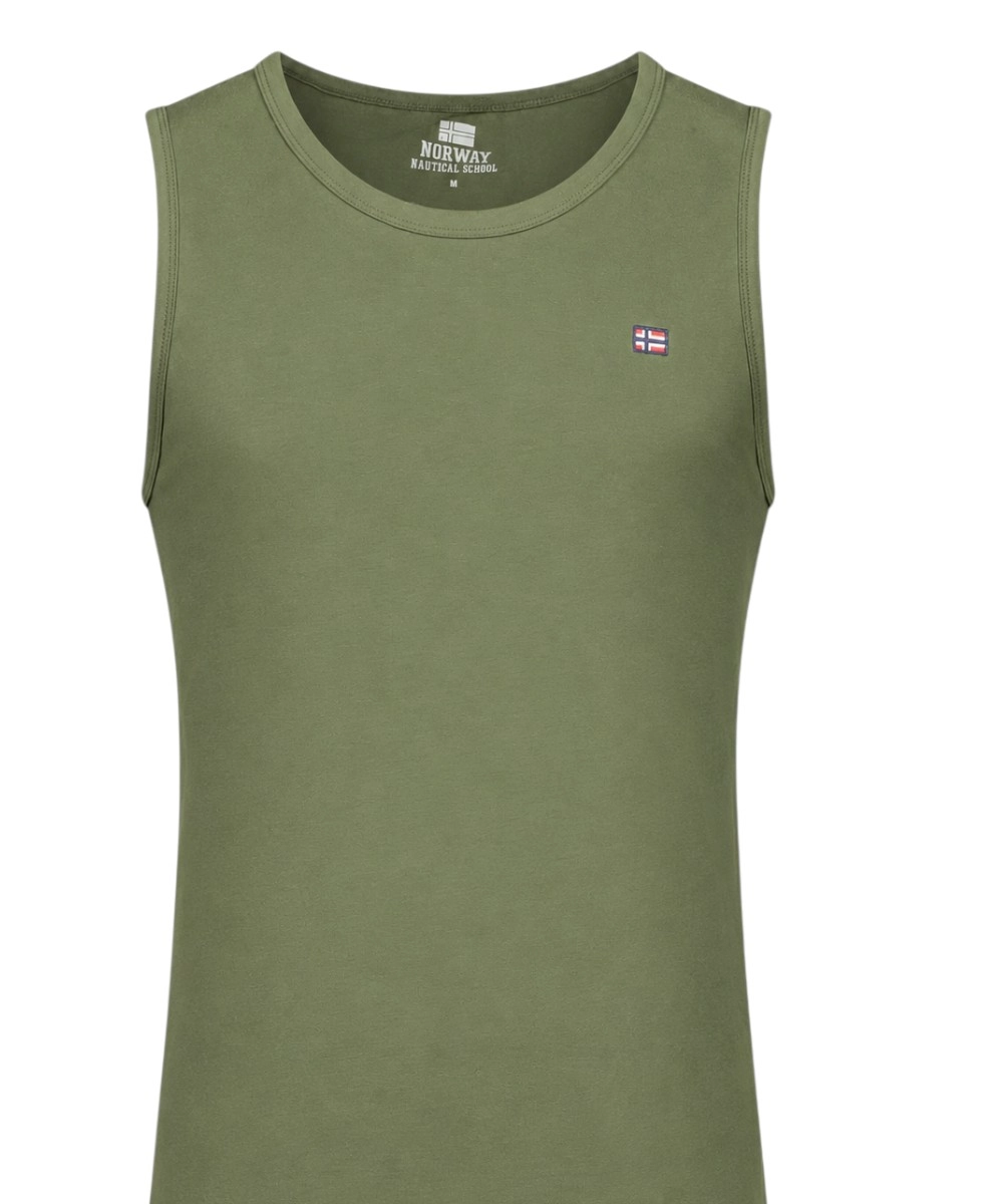 Scuola Nautica Italiana - Ανδρικό T-shirt Αμάνικο 845910-ARMY Χακί