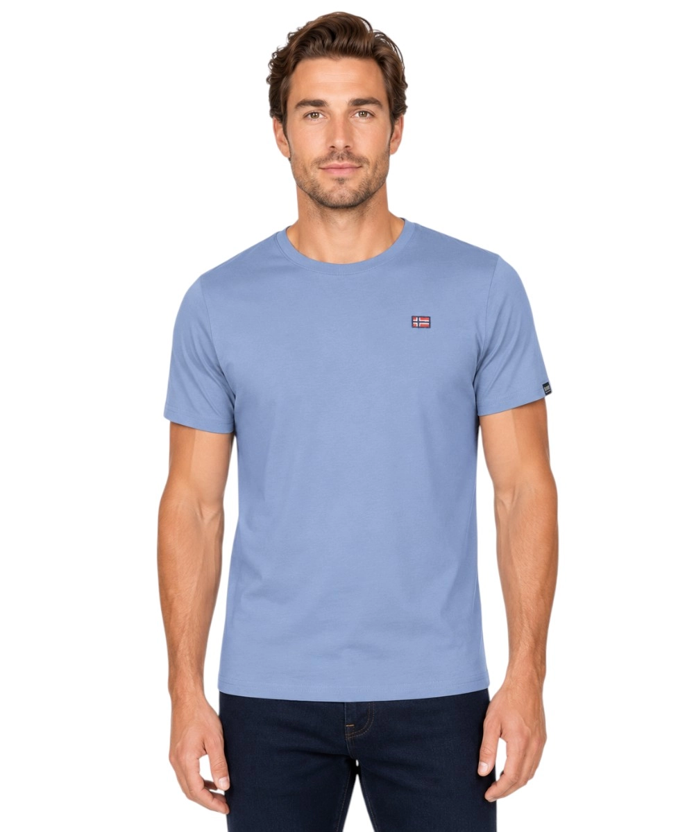 Scuola Nautica Italiana - Ανδρικό T-shirt Κοντομάνικο 836010-DENIM Μπλε