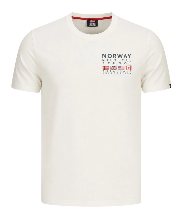 Scuola Nautica Italiana - Ανδρικό T-shirt Κοντομάνικο 866025-WHITE Λευκό