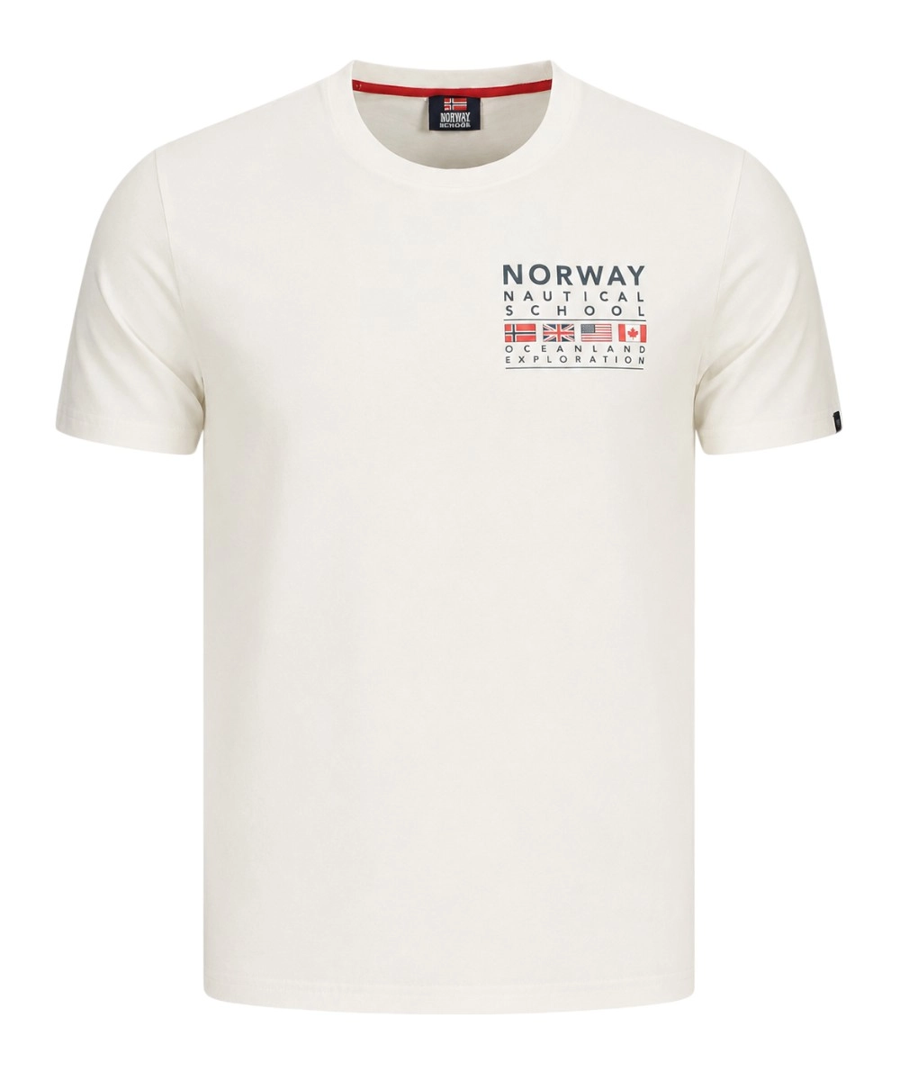 Scuola Nautica Italiana - Ανδρικό T-shirt Κοντομάνικο 866025-WHITE Λευκό