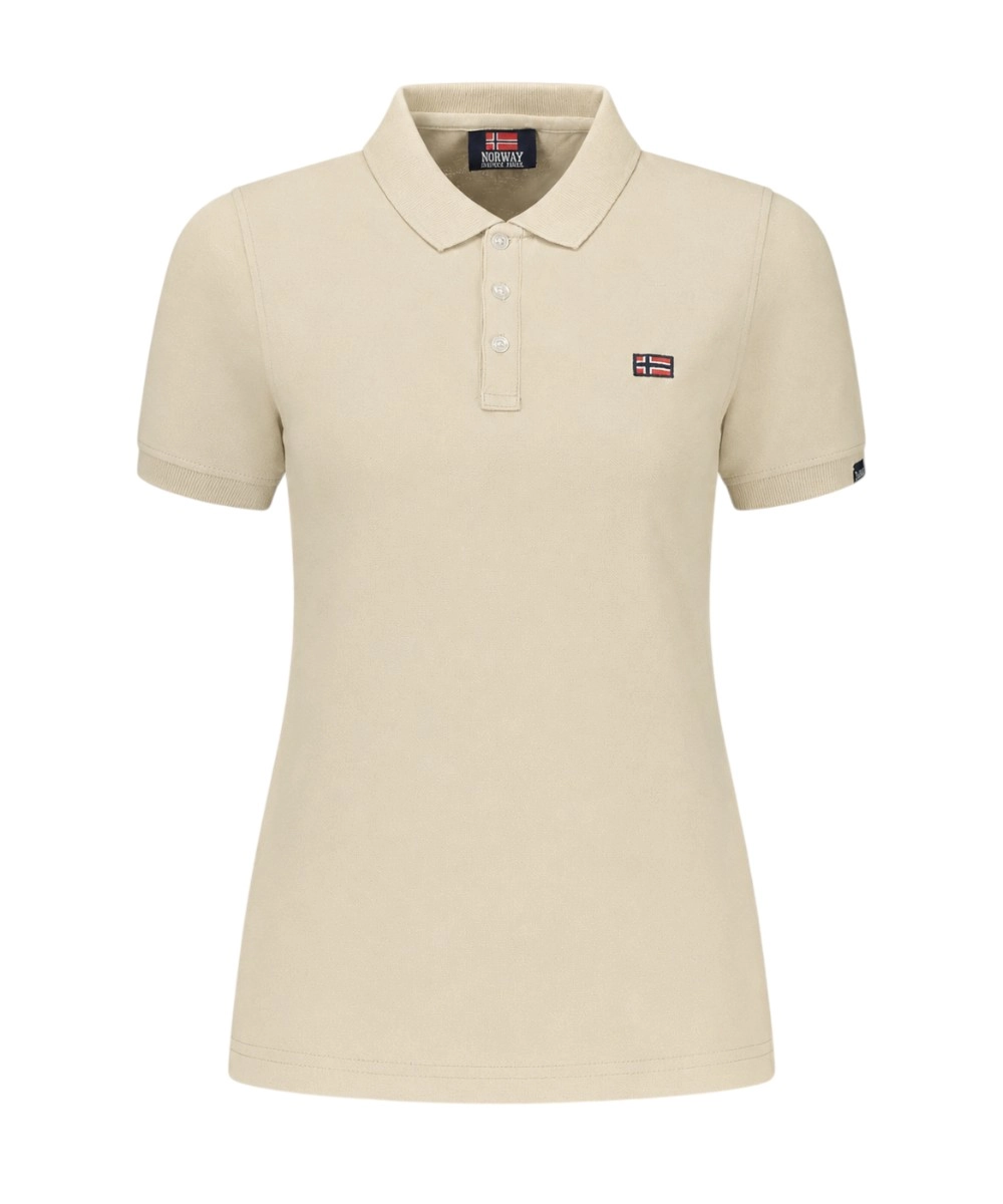 Scuola Nautica Italiana - Γυναικείο Μπλουζάκι Polo 858710-BEIGE Μπεζ
