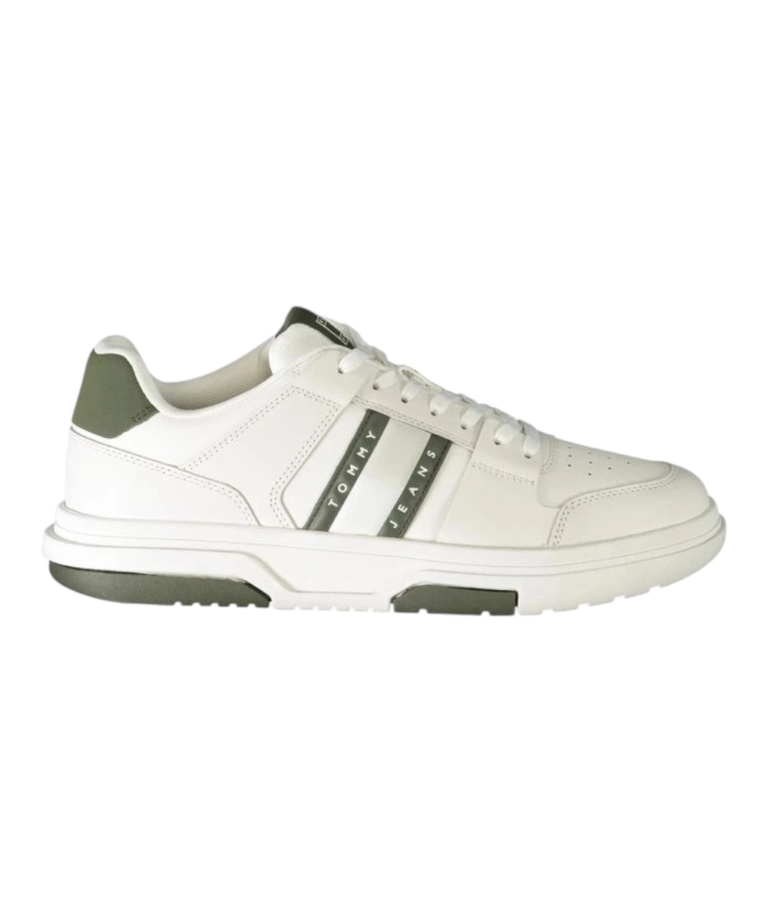 Tommy Hilfiger - Ανδρικά Sneakers The Brooklyn Leather EM0EM01521-M00 Λευκό/Πράσινο