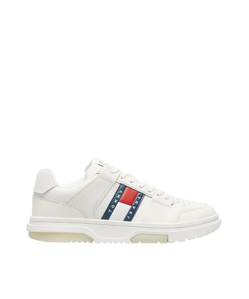 Tommy Hilfiger - Ανδρικά Sneakers The Brooklyn Leather EM0EM01521-TCR Λευκό