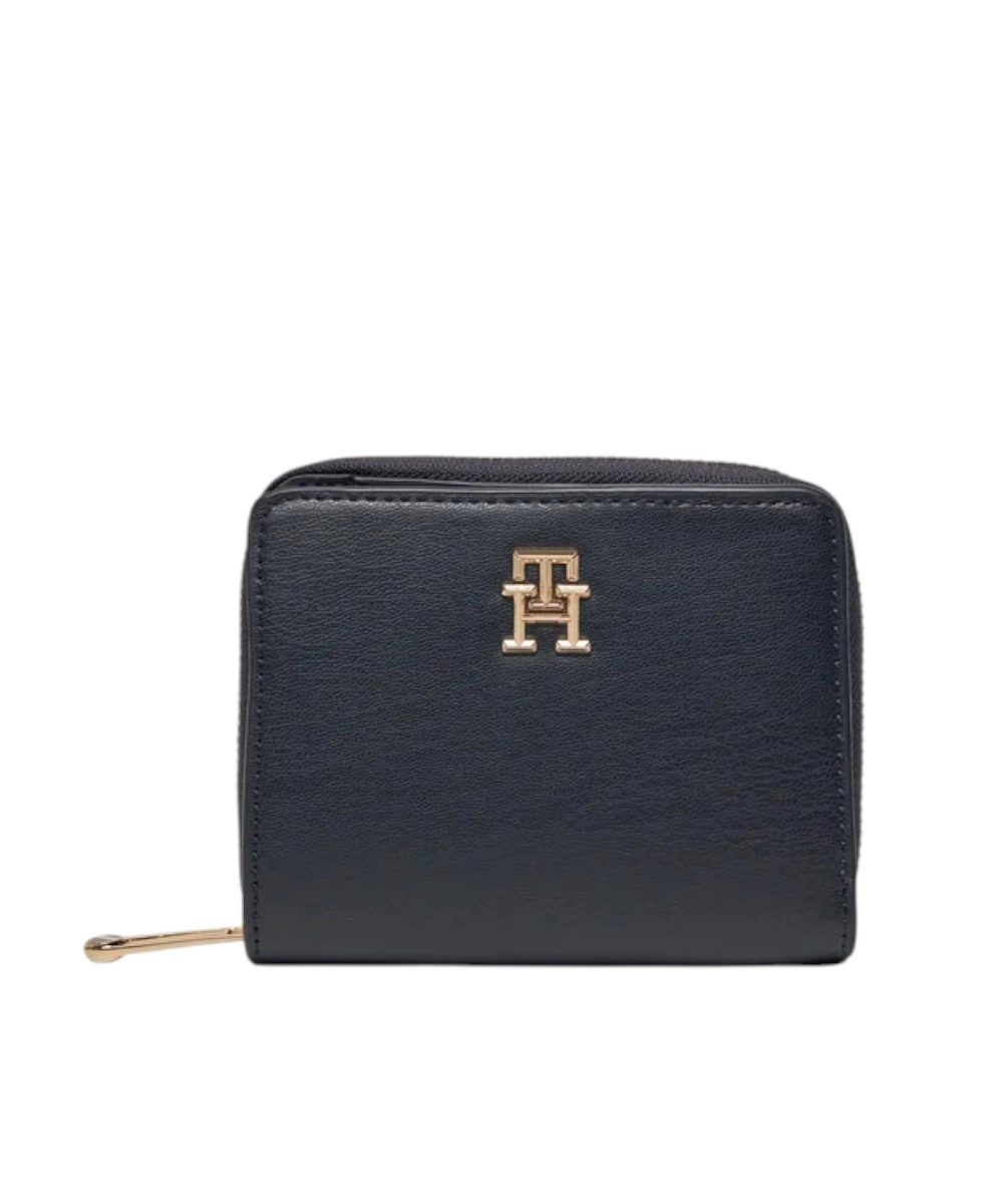 Tommy Hilfiger - Γυναικείο Πορτοφόλι Iconic Zip Around AW0AW15748-DW6 Μπλε Σκούρο