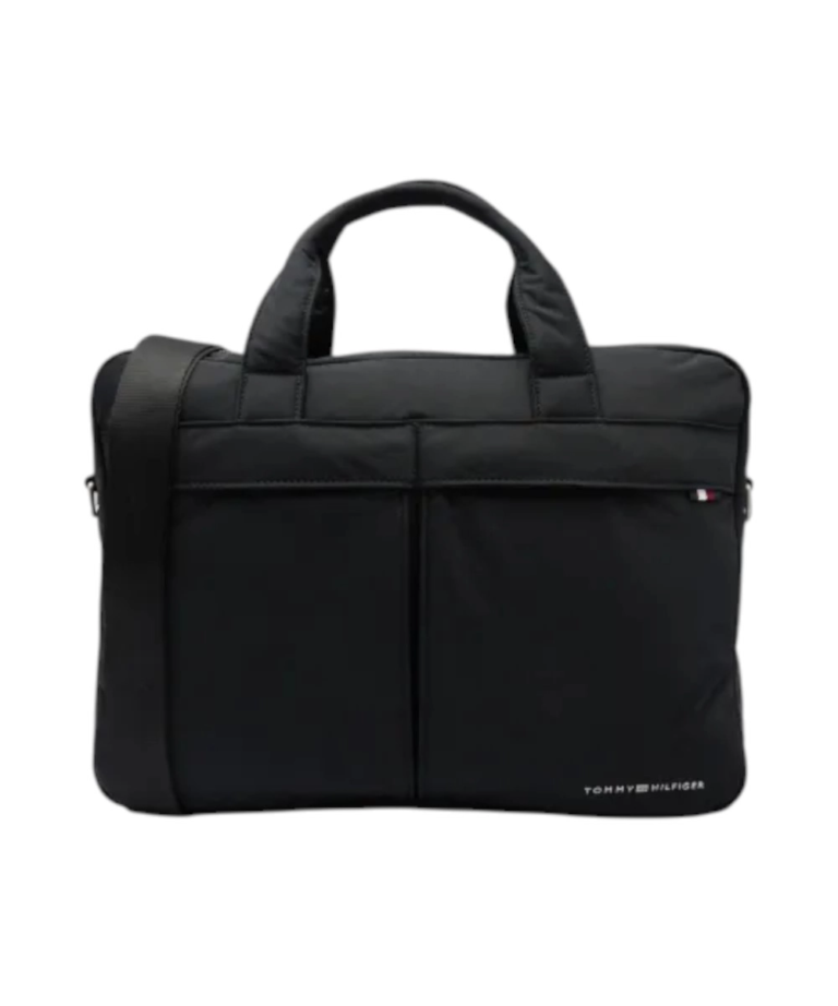 Tommy Hilfiger - Ανδρικό Τσάντα Χαρτοφύλακας Signature Computer Bag AM0AM12215-BDS Μαύρο