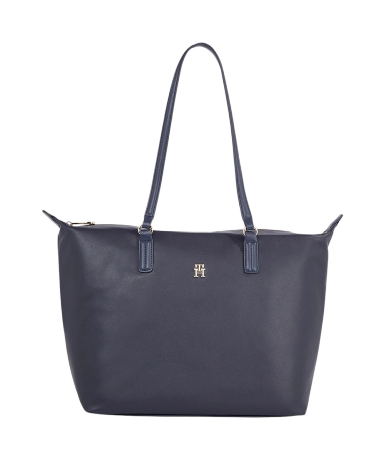Tommy Hilfiger - Γυναικεία Τσάντα Χειρός Poppy Plus Tote AW0AW15856-DW6 Μπλε