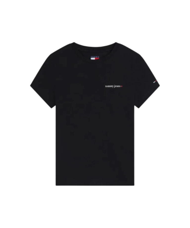 Tommy Hilfiger - Γυναικείο T-shirt Logo Slim Jersey DW0DW23479-BDS Μαύρο