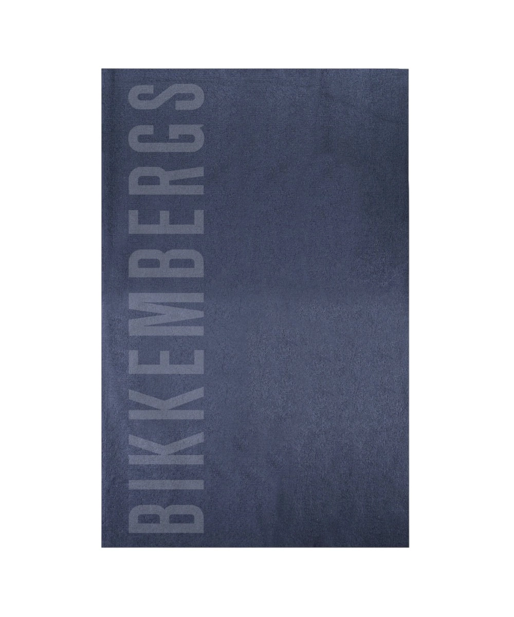 Bikkembergs - Πετσέτα Θαλάσσης Βαμβακερή 90x168 cm BKK26MTW02-NAVY Μπλε