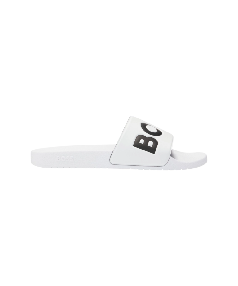Hugo Boss - Ανδρικές Παντόφλες Aryeh 50536835-101 Λευκό