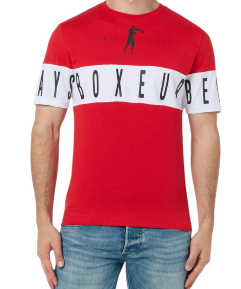 Boxeur Des Rues - Ανδρικό Κοντομάνικο Μπλουζάκι T-Shirt BXM0200612AZ-RED Κόκκινο