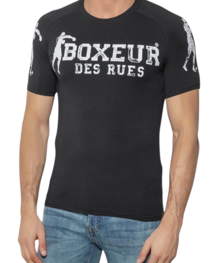 Boxeur Des Rues - Ανδρικό Κοντομάνικο Μπλουζάκι T-Shirt BXM0202843CC-BLACK Μαύρο