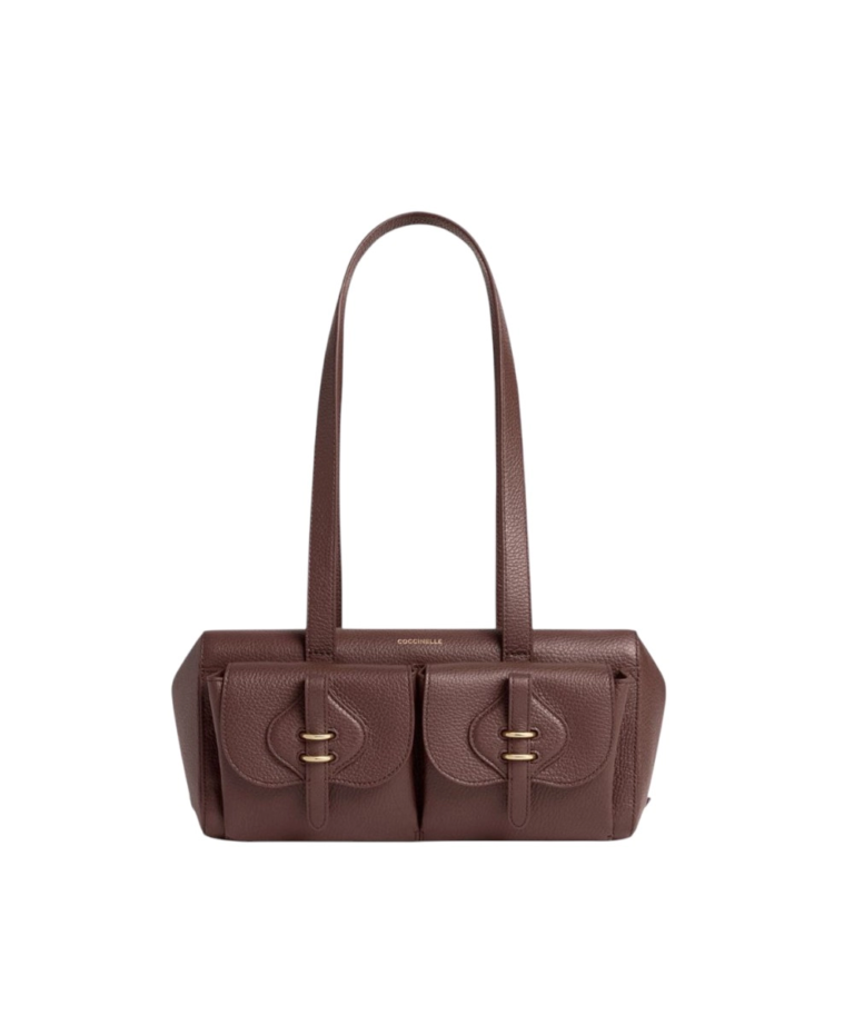 Coccinelle - Γυναικεία τσάντα Ώμου Mavery Pocket Bauletto E1VGK120301-R49 Καφέ