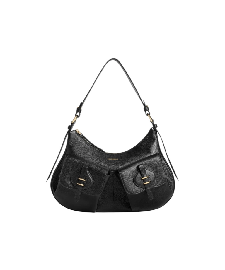 Coccinelle - Γυναικεία τσάντα Ώμου Mavery Pocket Medium E1VGK120101-001 Μαύρο