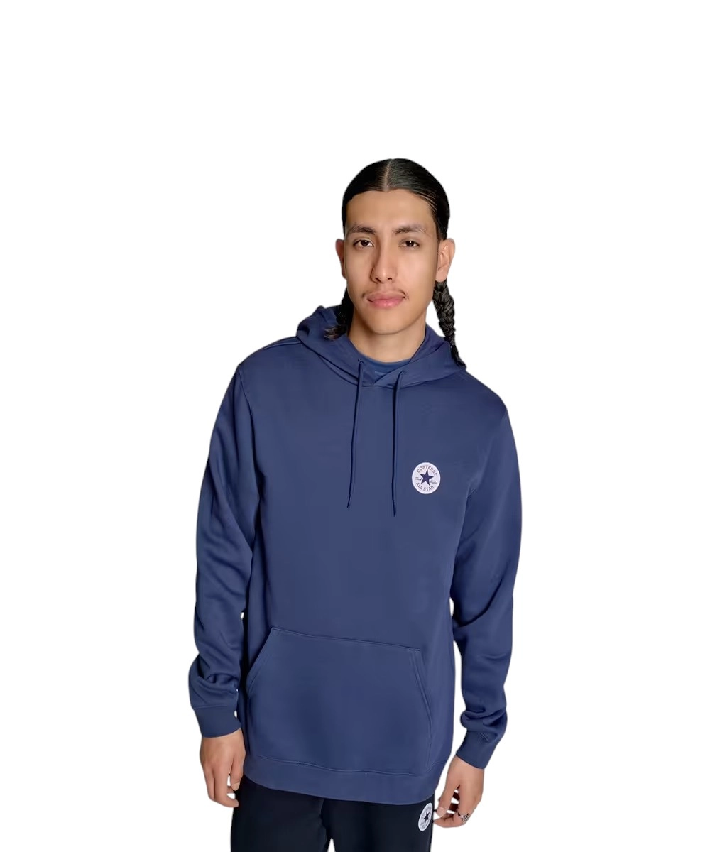 Converse - Ανδρική Μακρυμάνικη Φούτερ Chuck Patch Standard Fit CVM5K981-410 Μπλε