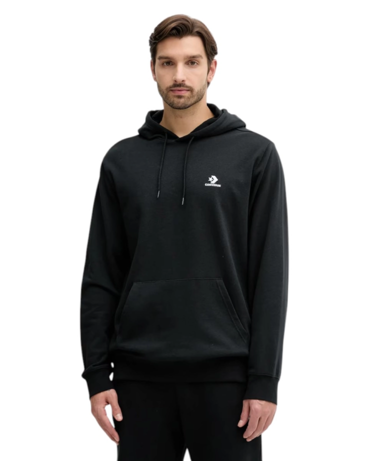 Converse - Ανδρική Μακρυμάνικη Φούτερ Embroidered Star Chevron Standard-Fit CVM5K874-001 Μαύρο