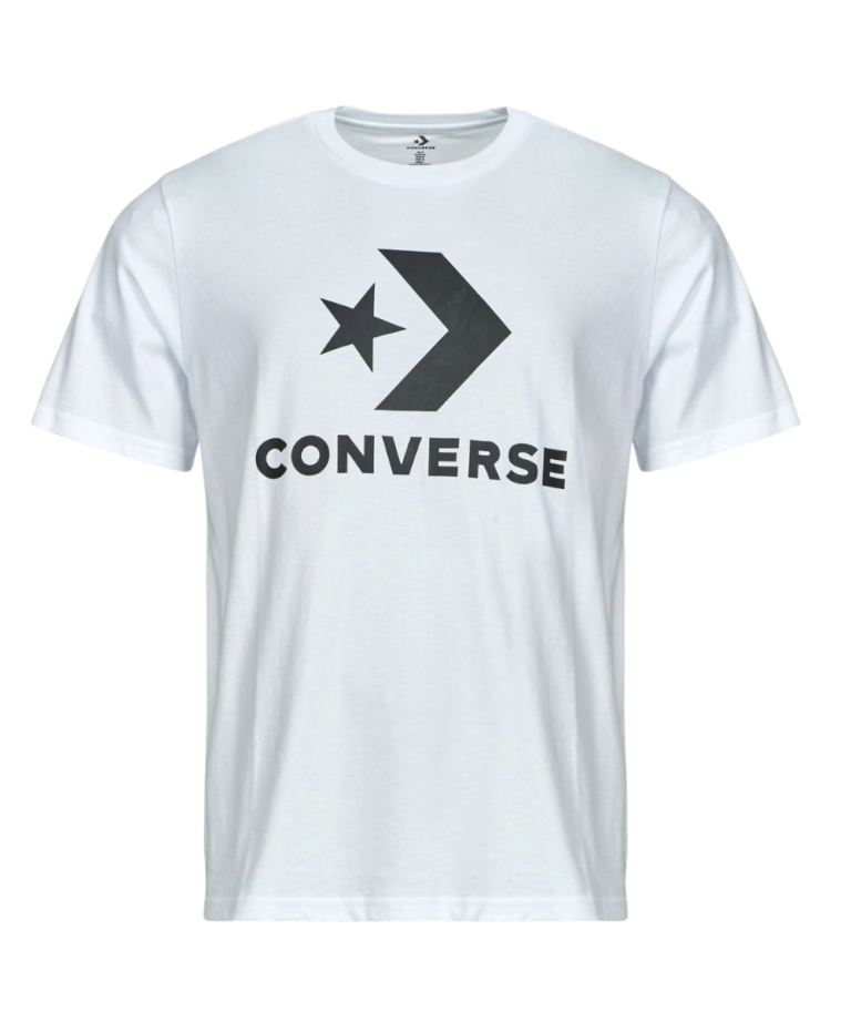 Converse - Ανδρικό T‑shirt Logo Star Chevron CVM5T458-100 Λευκό