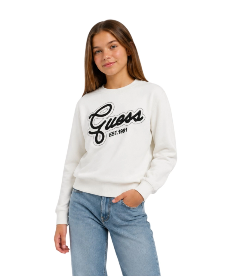 Guess Jeans - Μακρυμάνικη Μπλούζα Για Κορίτσια J6YR04Z0834-G011 Λευκό