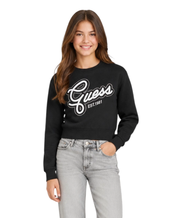 Guess Jeans - Μακρυμάνικη Μπλούζα Για Κορίτσια J6YR04Z0834-JBLK Μαύρο