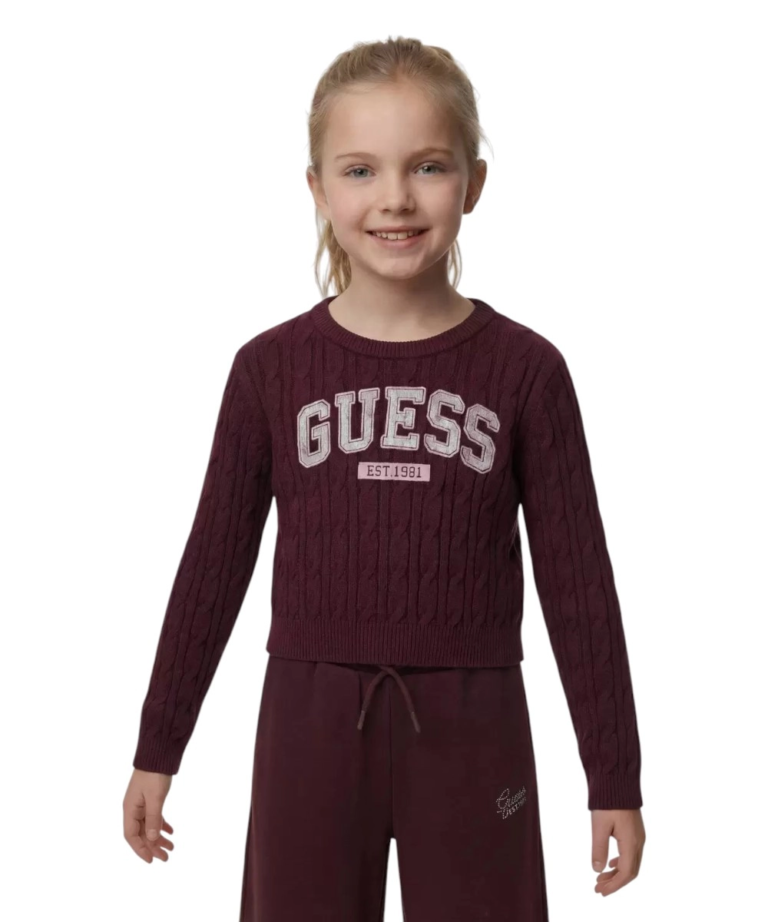Guess Jeans - Παιδικό Πλεκτό Μπλουζάκι J6YR11Z0843-A40T Μωβ