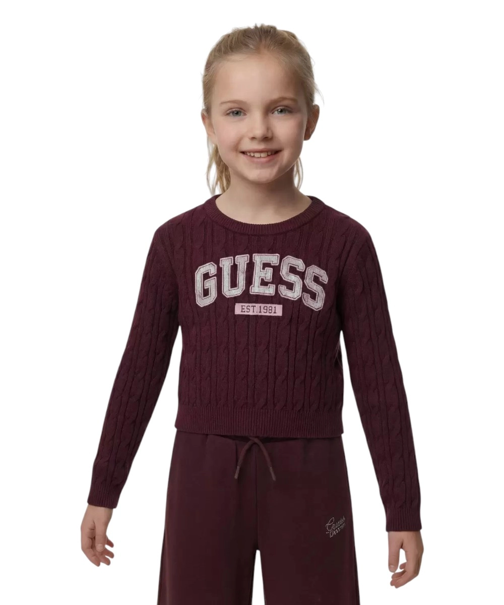 Guess Jeans - Παιδικό Πλεκτό Μπλουζάκι J6YR11Z0843-A40T Μωβ