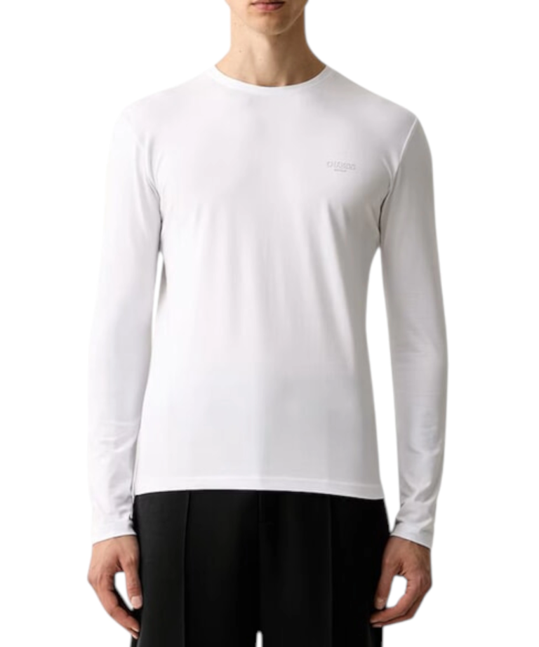 Guess - Ανδρική Μακρυμάνικη Μπλούζα T-Shirt M6YI28K3733-G011 Λευκό