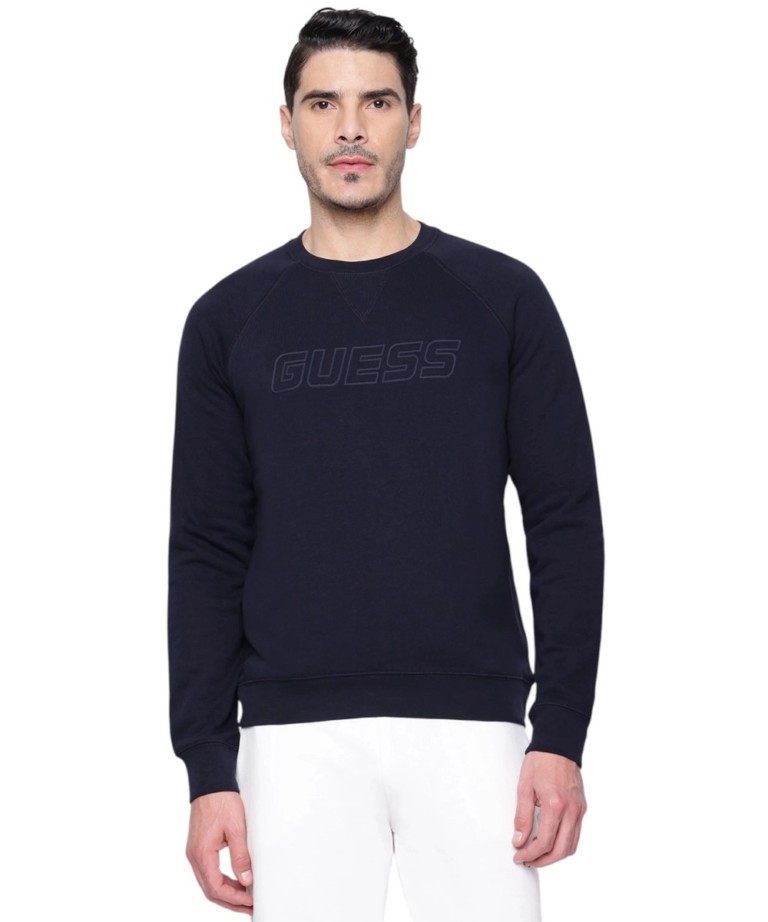 Guess - Ανδρική Μπλούζα Φούτερ Z4YQ16KAIJ1-DPM Μπλε Ναυτικό