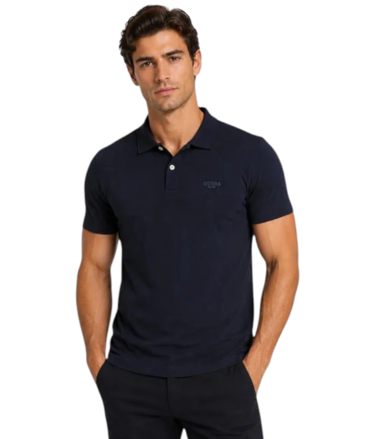 Guess - Ανδρικό Polo T-shirt M6YP07K4104-G7V2 Μπλε Σκούρο